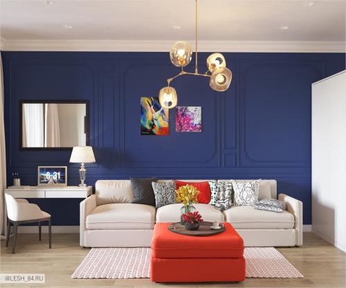 Разнообразие цветов в интерьере 07