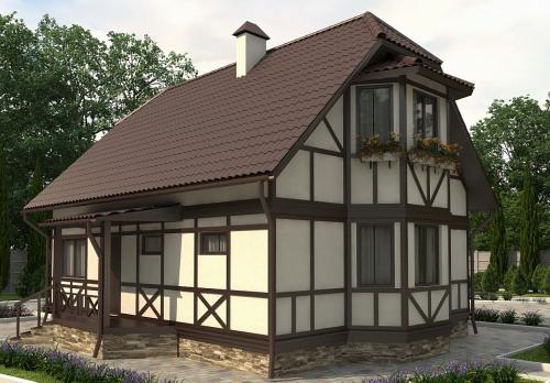 Отделка в стиле фахверк. Немецкий фасад дома в стиле фахверк своими руками