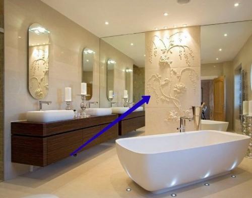 Чем отделать ванную кроме плитки. Стеновые панели: альтернатива №1