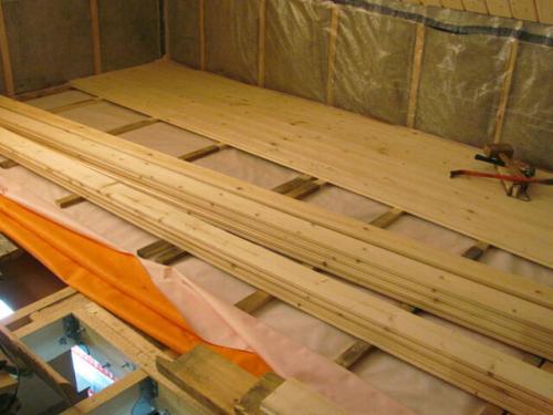 Пол второго этажа в частном доме. Устройство балок