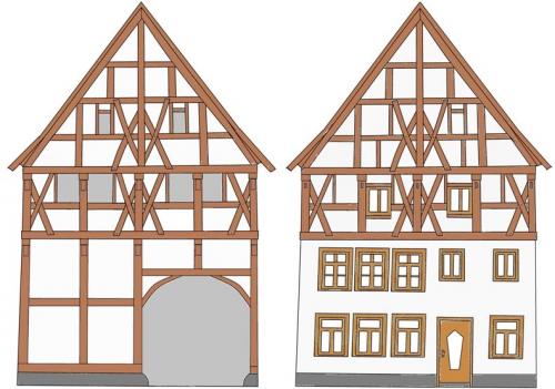 Отделка в стиле фахверк. Немецкий фасад дома в стиле фахверк своими руками