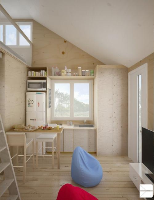 Маленький и компактный домик 01