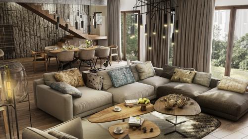 Интерьер большого загородного дома 04