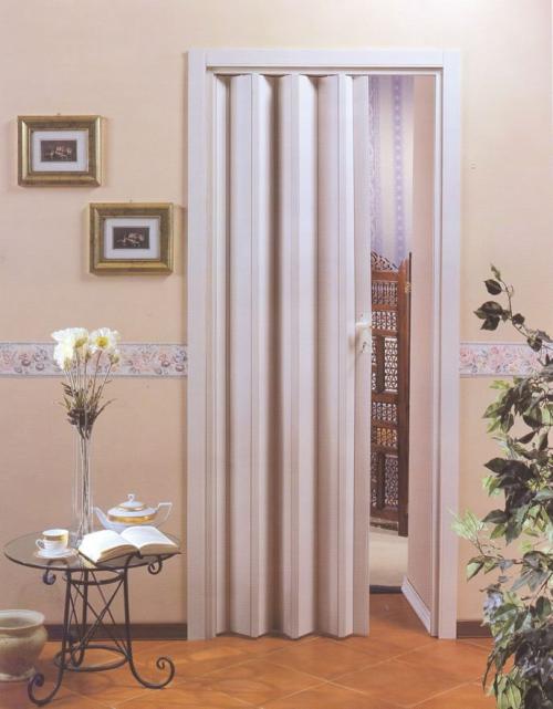 Двери гармошка, какие бывают. Дверь-гармошка