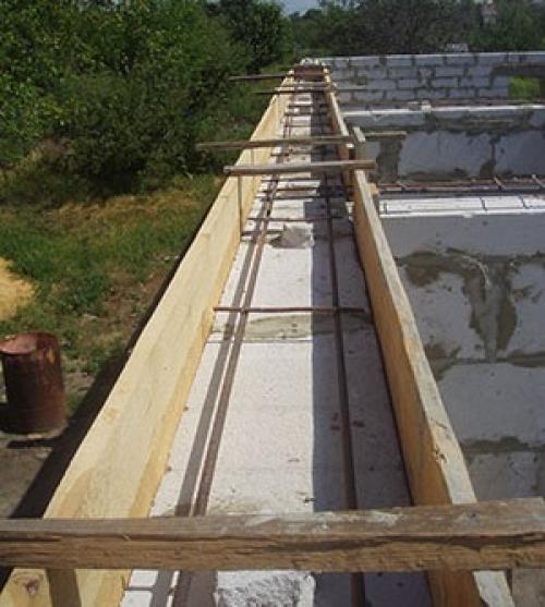 Можно ли строить двухэтажный дом из пеноблоков. Строим дом из пенобетонных блоков на ленточном фундаменте 01