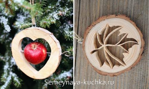 Поделки из дерева. из спилов бревна.