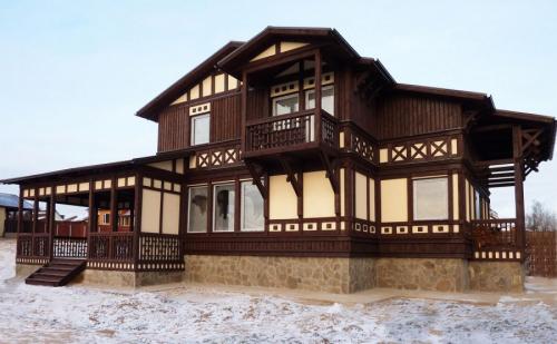 Цвет фасада дома с коричневой крышей. Цвет фасада — правила выбора и удачного сочетания. 100 фото вариантов красивого дизайна фасадов частного дома