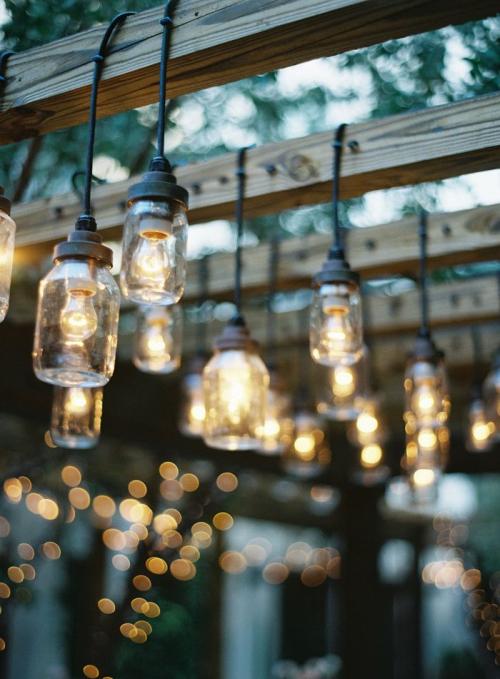 Подсвечники и светильники из стеклянных банок 05