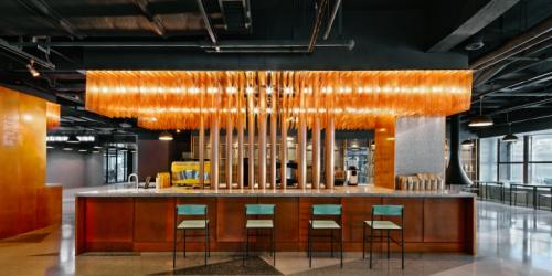 Оформление колонны в интерьере кафе. Дизайн интерьера кафе: оригинально, не правда ли?