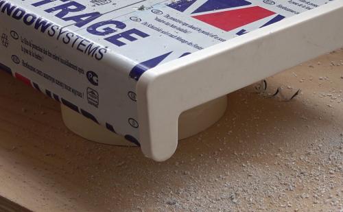 Как обрезать подоконник под холодильник