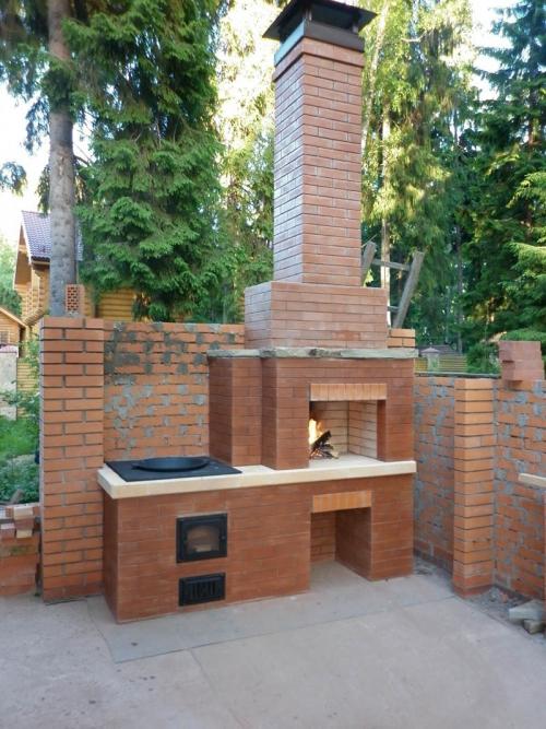Зона барбекю из кирпича. Барбекю из кирпича: как сделать простой комплекс своими руками. Проекты, чертежи и порядок выполнения работ