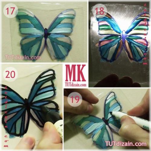 Бабочка из бутылки пластиковой. Удивительные бабочки из пластиковых бутылок 04