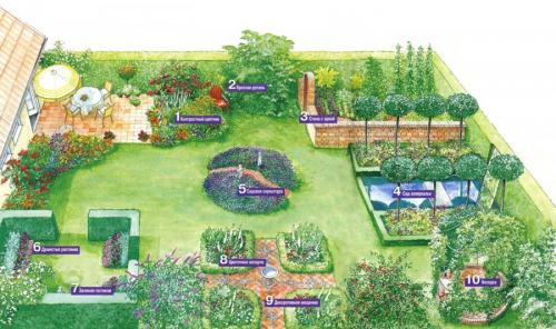 Как разделить огород и сад. Зонирование участка: разработка плана, зонирование перепадом высоты и цветом. 140 фото-идей