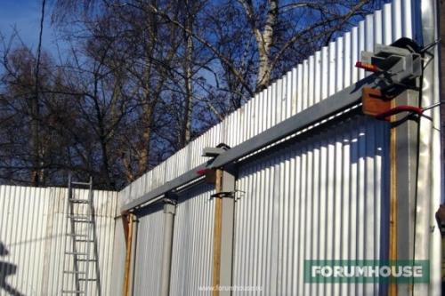 Самодельные откатные ворота на подшипниках. Откатные ворота. Вариант 1
