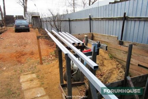 Самодельные откатные ворота на подшипниках. Откатные ворота. Вариант 1