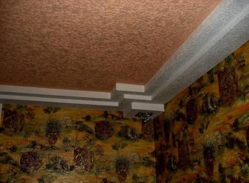 Потолок в дом. Натяжное полотно 18