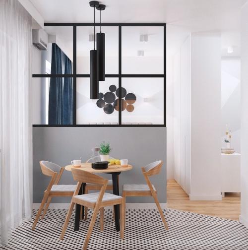 Стильная черная кухня 03