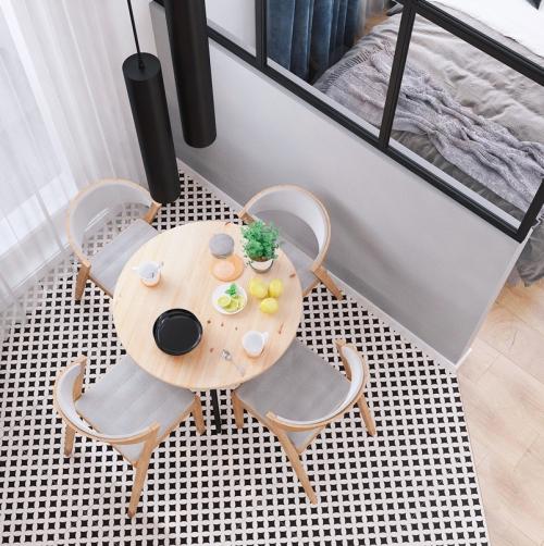 Стильная черная кухня 02