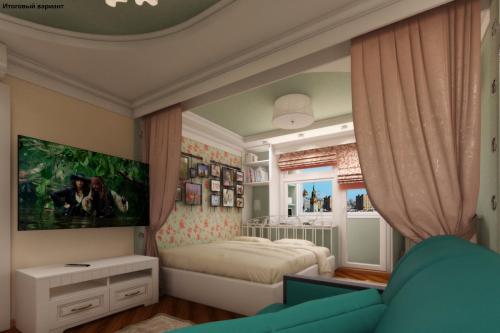 Дизайн интерьера однокомнатной квартиры 41 м2 08