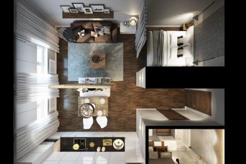 Проект квартиры 32 кв. м. 02