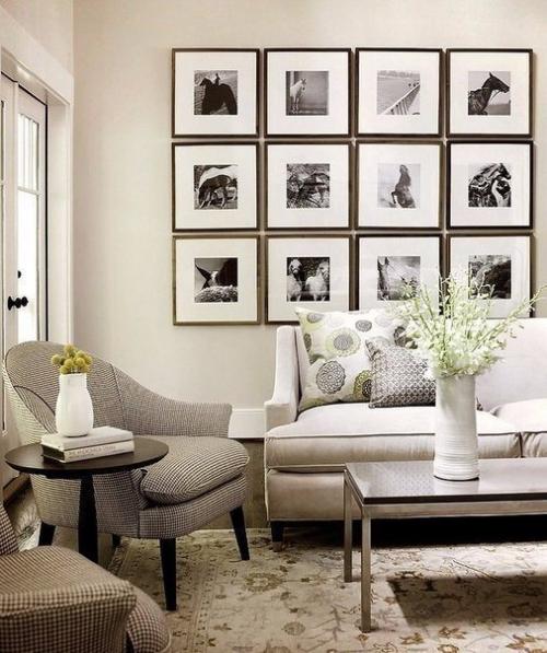 Стильно развешиваем фотографии в интерьере 04