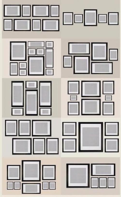 Стильно развешиваем фотографии в интерьере 01