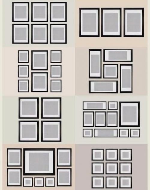 Стильно развешиваем фотографии в интерьере 03