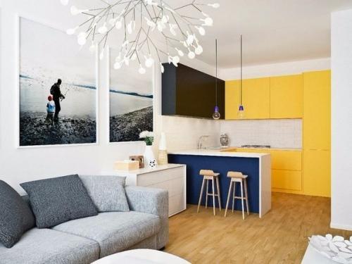 Светлый интерьер квартиры 45 кв.м 05