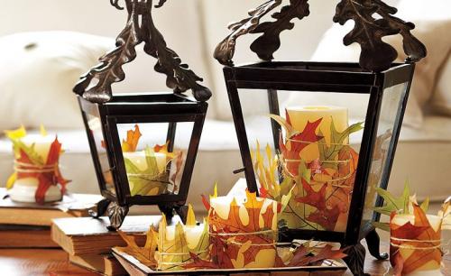 Яркий осенний декор квартиры 03