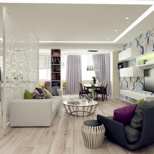 Интерьер просторной светлой студии 04