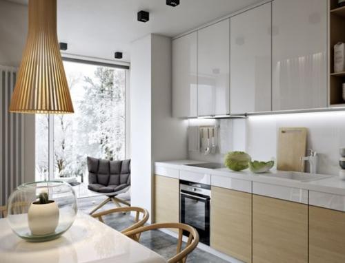 Кухня совмещенная с балконом 03