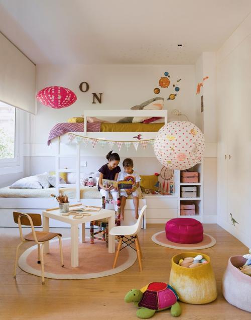 Прекрасные варианты детских на двоих или троих деток 09