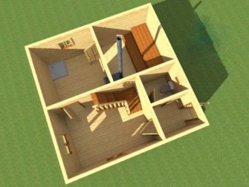 Проекты бань домов с мансардой. Специфичность компактных проектов домов-бань с мансардой 10 Проекты бань домов с мансардой. Специфичность компактных проектов домов-бань с мансардой 10