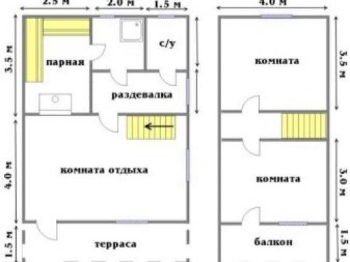 Проекты бань домов с мансардой. Специфичность компактных проектов домов-бань с мансардой 09 Проекты бань домов с мансардой. Специфичность компактных проектов домов-бань с мансардой 09