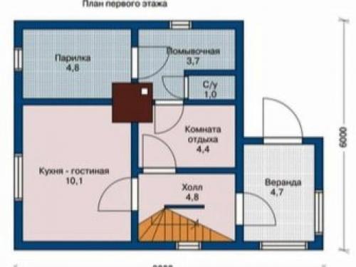Проекты бань домов с мансардой. Специфичность компактных проектов домов-бань с мансардой 07 Проекты бань домов с мансардой. Специфичность компактных проектов домов-бань с мансардой 07