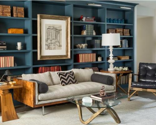 Сине-зеленый цвет в интерьере 12