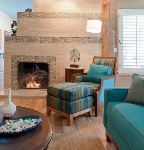 Сине-зеленый цвет в интерьере 14