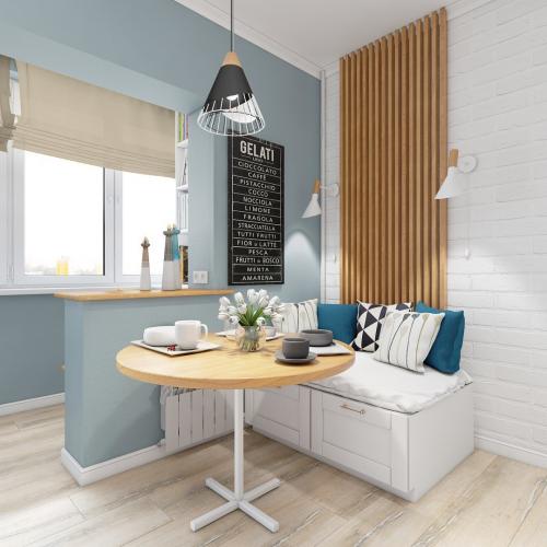 Однокомнатная квартира 38 кв. м. для девушки 07