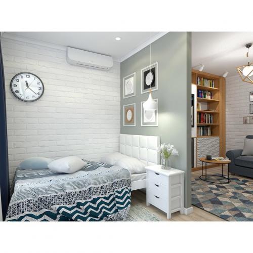 Однокомнатная квартира 38 кв. м. для девушки 09