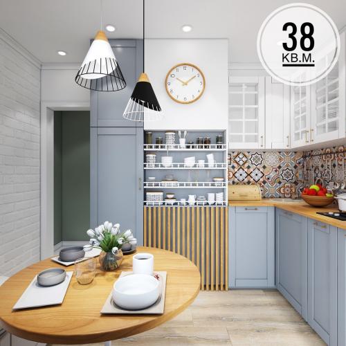 Однокомнатная квартира 38 кв. м. для девушки 03