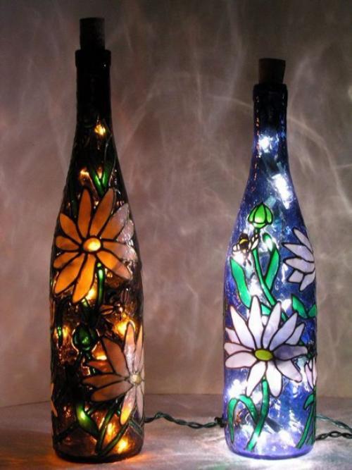 Гиpляндa в бyтылке — очень красивая праздничная идея! 05