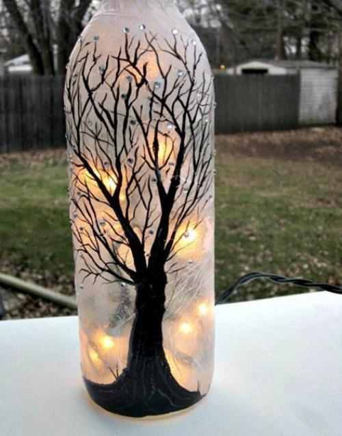 Гиpляндa в бyтылке — очень красивая праздничная идея! 04