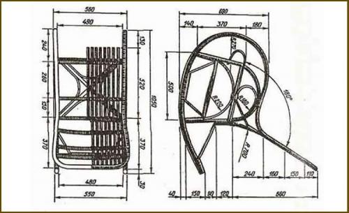 Кресло качалка из металла своими руками. Как из металла своими руками сделать кресло-качалку (размеры, чертежи, фото)