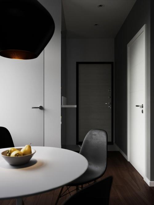 Проект кухни площадью 13 кв. м. 01