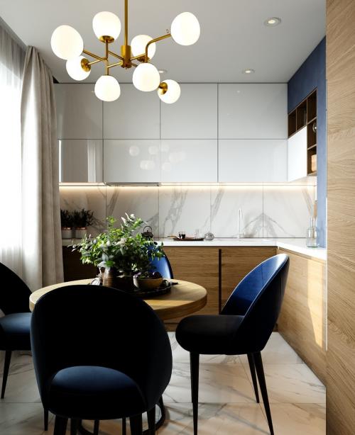 Проект кухни и коридора в Москве, площадь 23,5 кв. м. 04