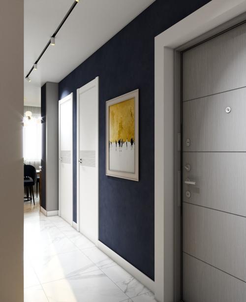 Проект кухни и коридора в Москве, площадь 23,5 кв. м. 05