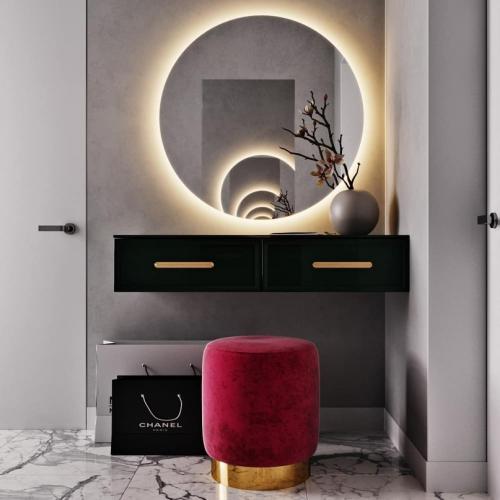 Проект совмещенной кухни-гостиной 05