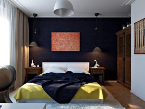 Как оформить стену над кроватью в спальне. Всему голова, или как оформить изголовье кровати 11