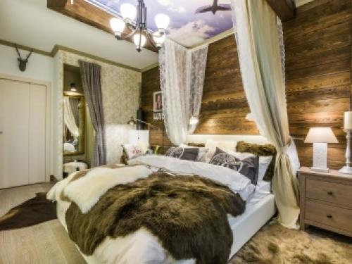 Как оформить стену над кроватью в спальне. Всему голова, или как оформить изголовье кровати 07