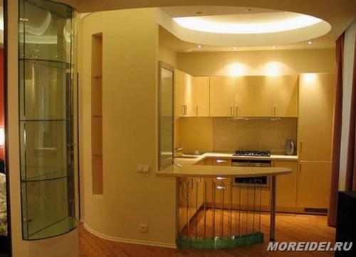 Зонирование прихожей и гостиной. Главные приемы разделения пространства 34